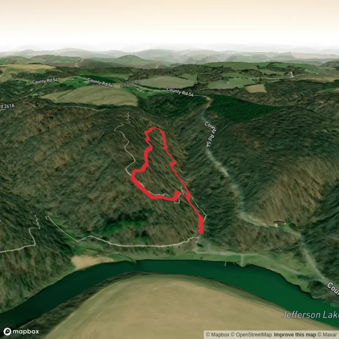 An image depicting the trail Oak Grove Trail and its surrounding area.