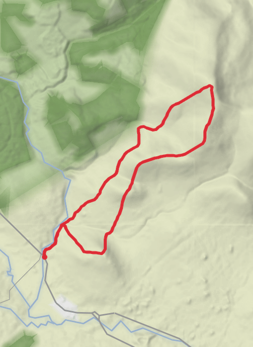 Cairnsmore o Carsphairn and the hills before it  mobile static map