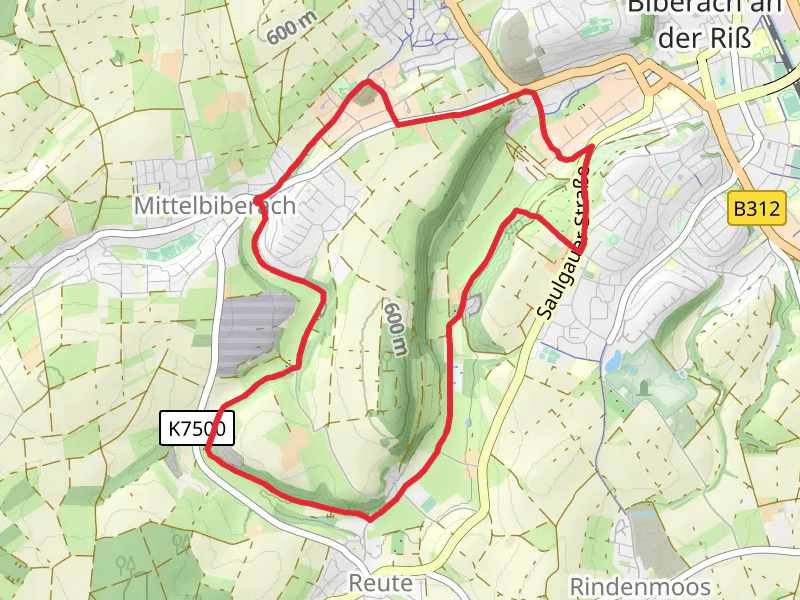 Mittelbiberach to Unterreute Loop