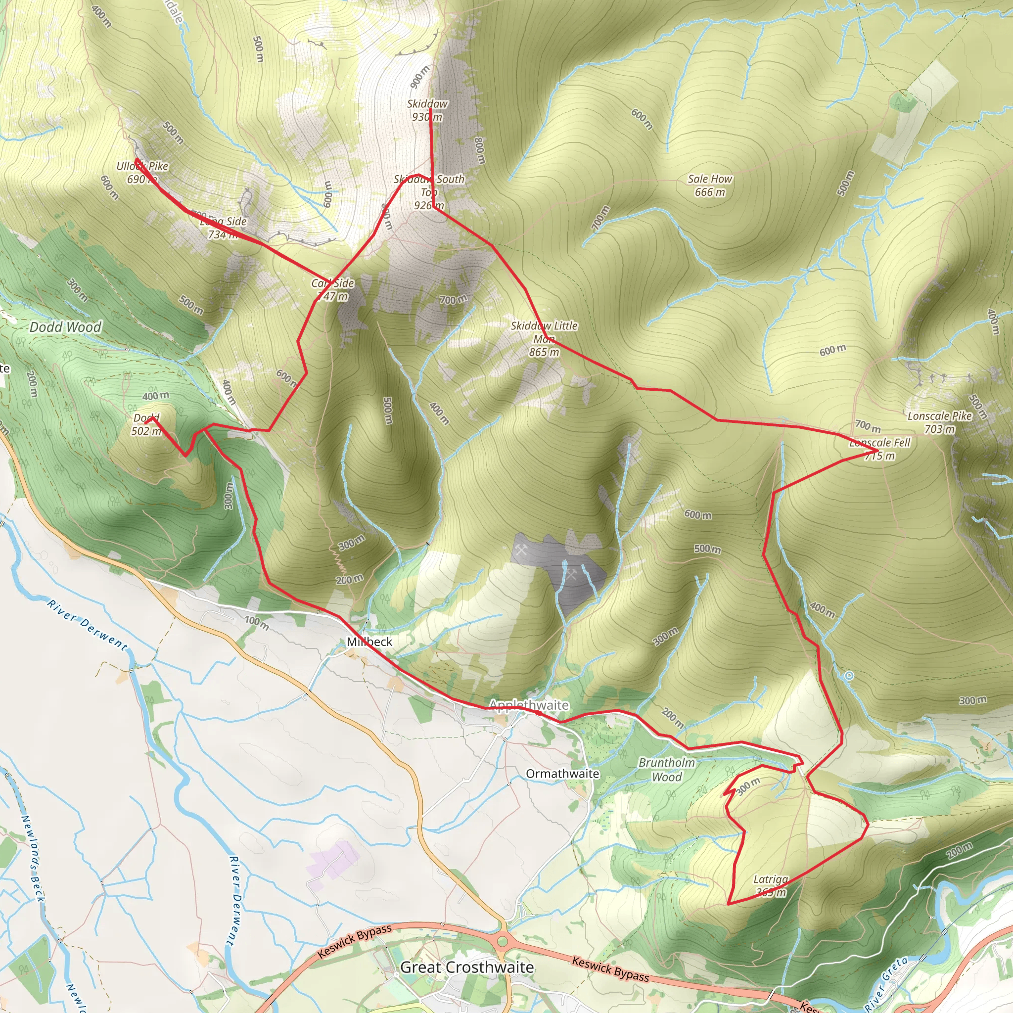 The Skiddaw Group mobile static map