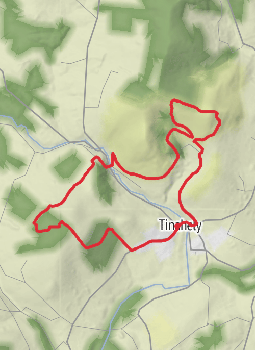 County Wicklow Hiking mobile static map