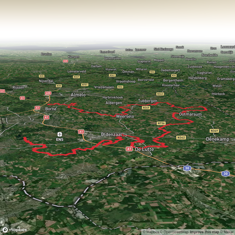 Borne to Lonneker via De Hoge Lutte, Vasserheide and Goorweg