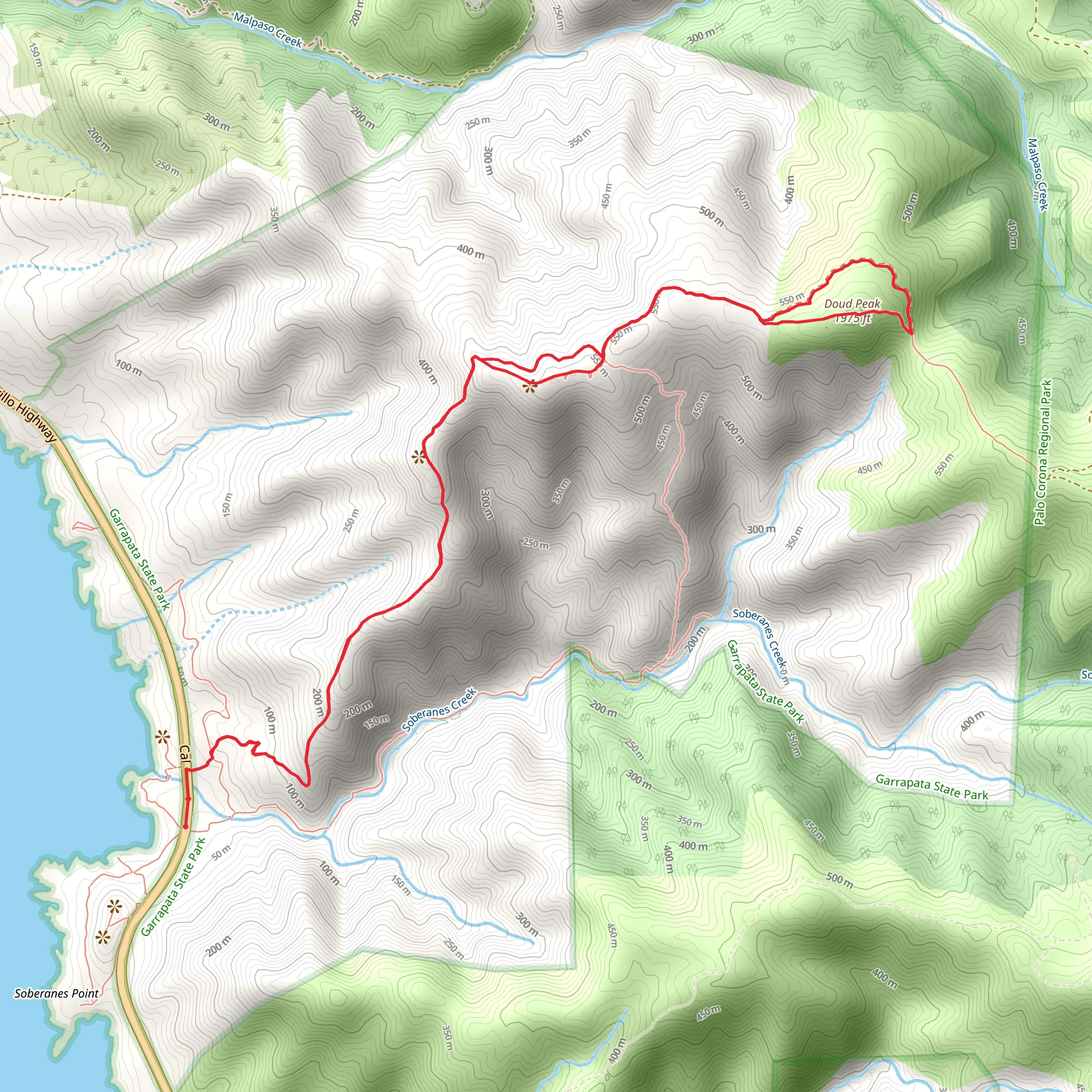 Doud Peak and Rocky Ridge Loop Trail mobile static map