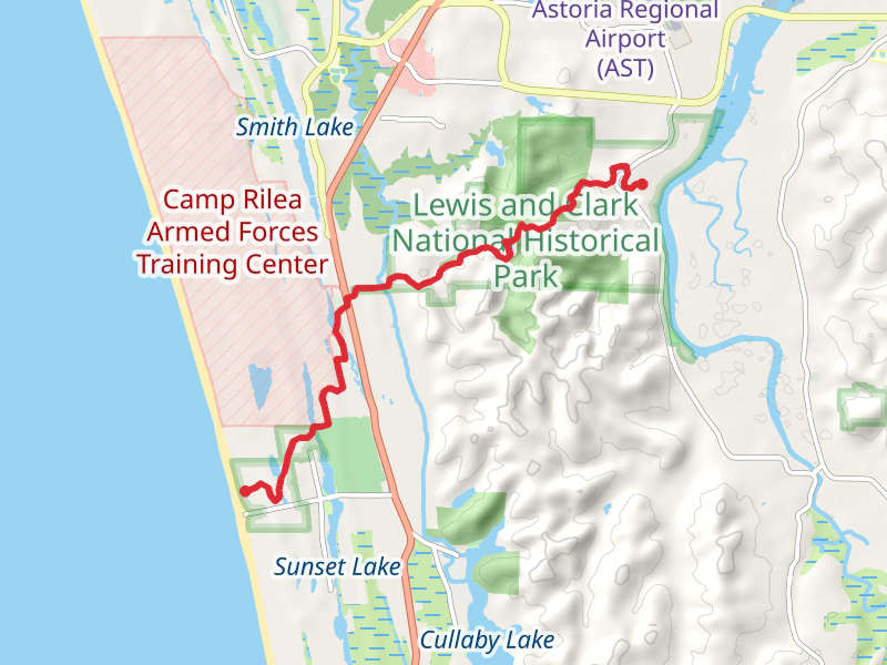 Netul River to Fort and Sea Trail