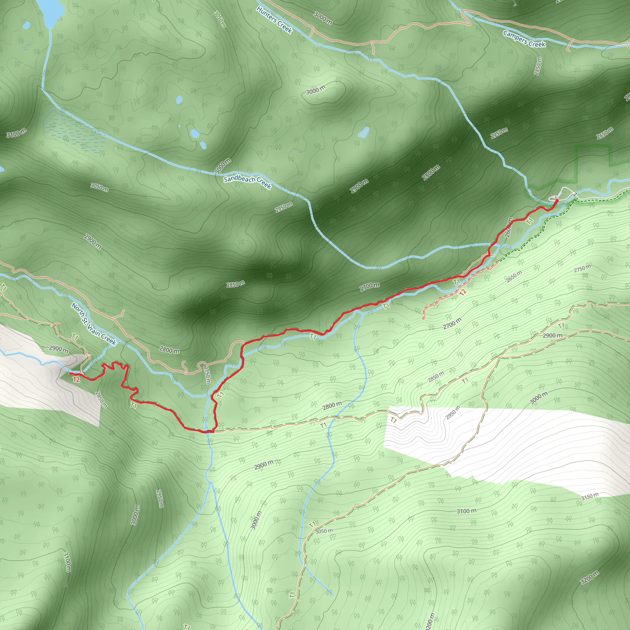 Ouzel Falls Trail mobile static map