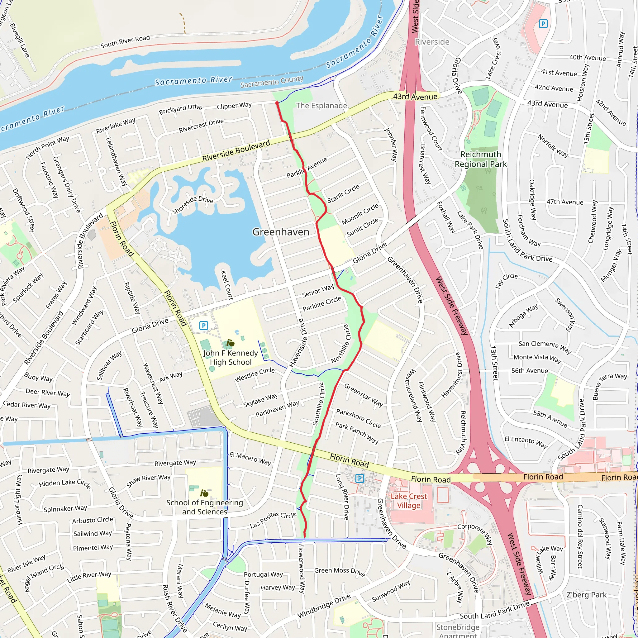 Clippers Way mobile static map