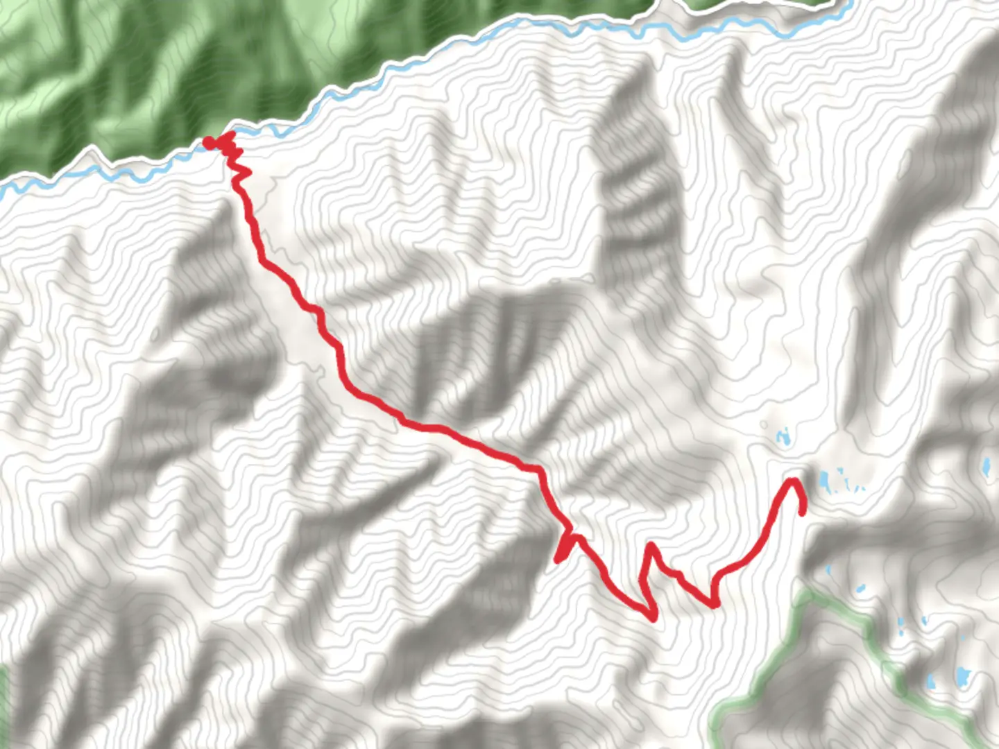 An image depicting the trail Cataract Creek Trail and its surrounding area.