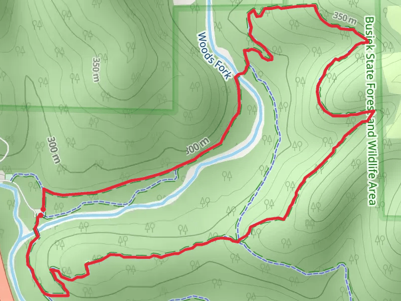 Busiek Yellow Trail and Busiek Red Trail Loop