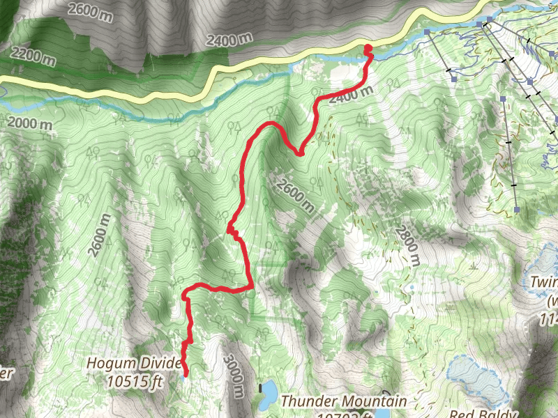 Red Pine Trail and Maybird Gulch Trail