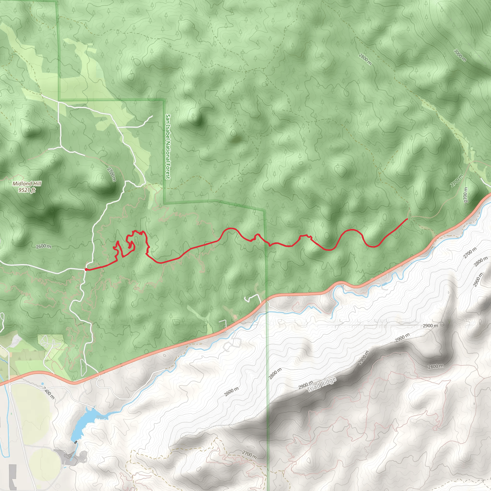 Blm - Sausage Link Out and Back mobile static map