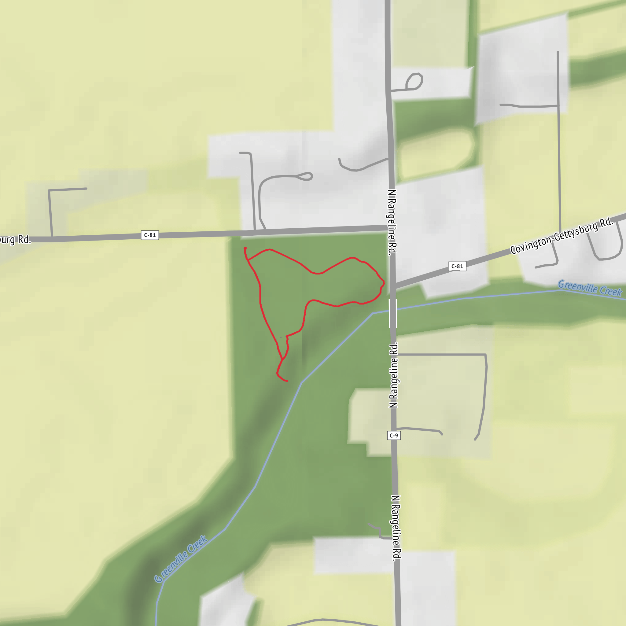 Greenville Falls mobile static map