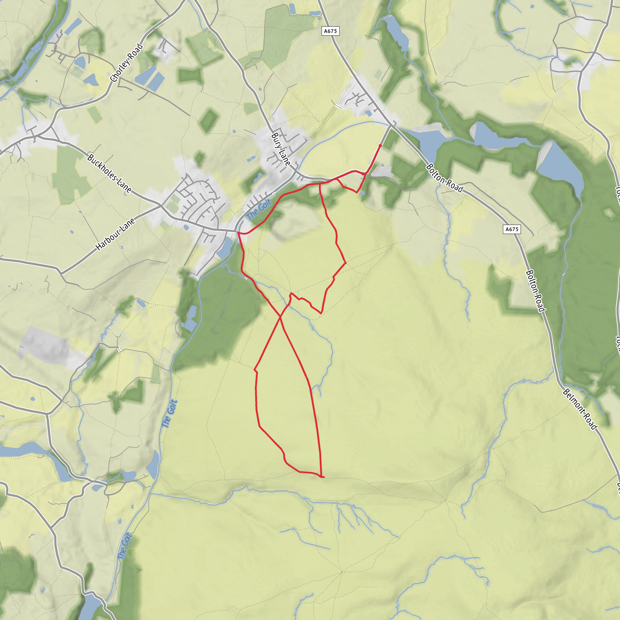 Abbey village and Brown Hill mobile static map