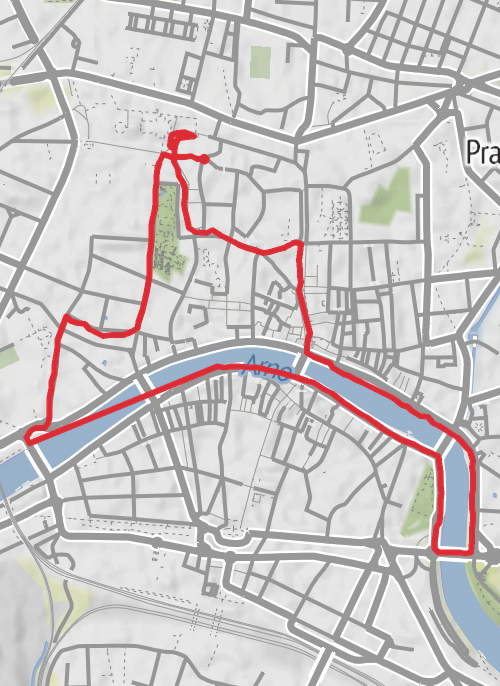 Pisa 5K run mobile static map