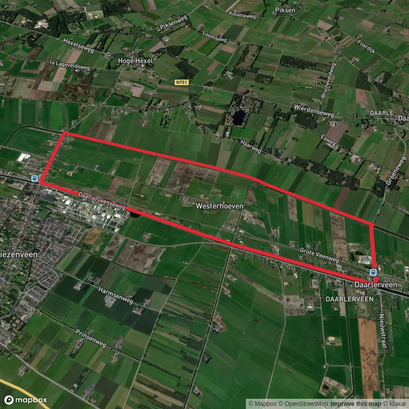 Veerneleiding via Daarlerveense Weg