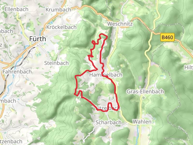 Hammelbach and Litzelbach Loop via Eselsstein