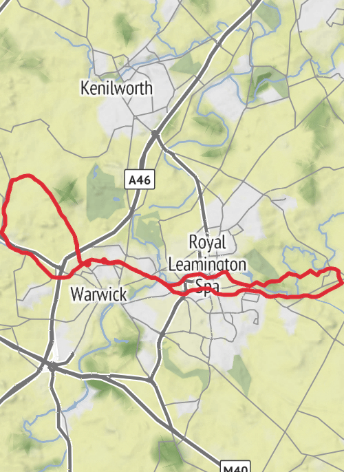 Hike from Warwick mobile static map