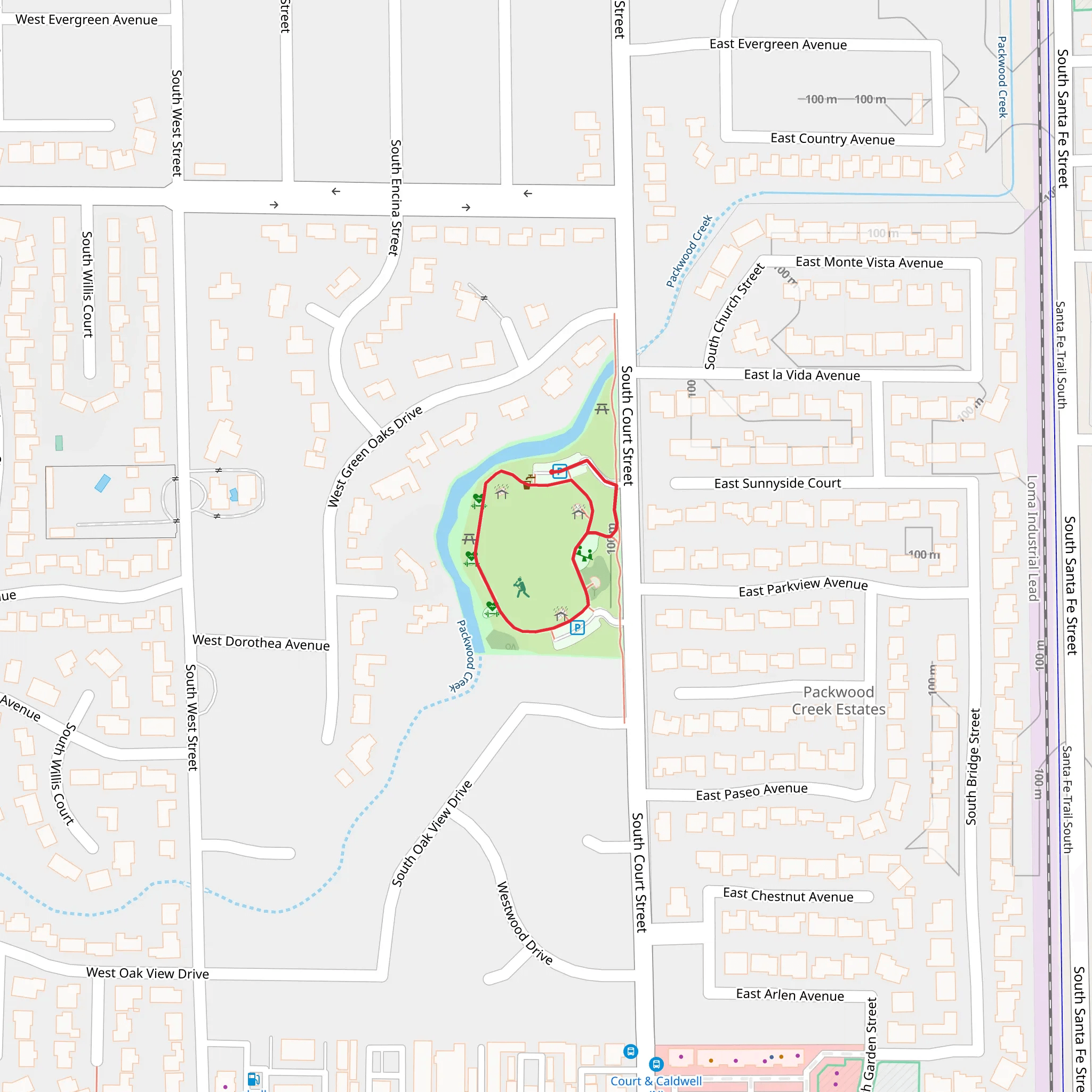 Blaine Park Loop mobile static map