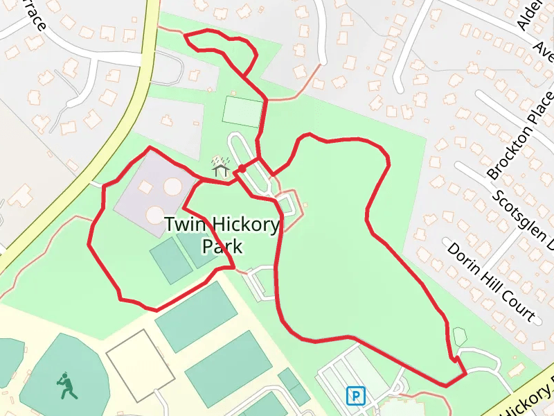 Twin Hickory Park Loop