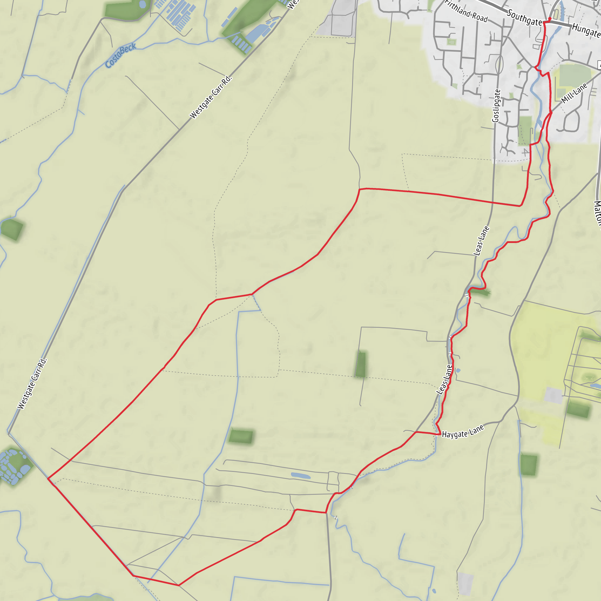 FB Pickering Low Mill and Yaud Sike Lane mobile static map