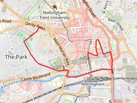 Nottingham Canal via The Big Track