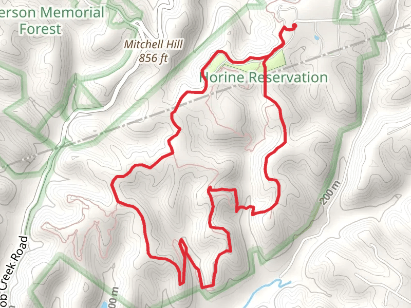 Red Loop Trail - Horine Campground Service Road