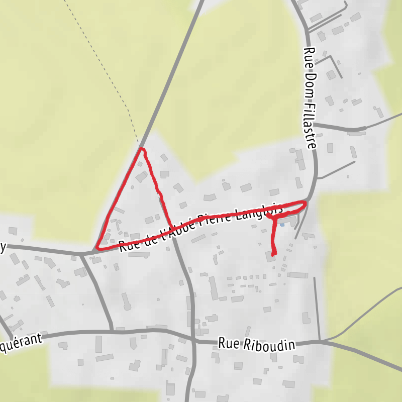 A map preview of the recording Le Tilleul Walking.