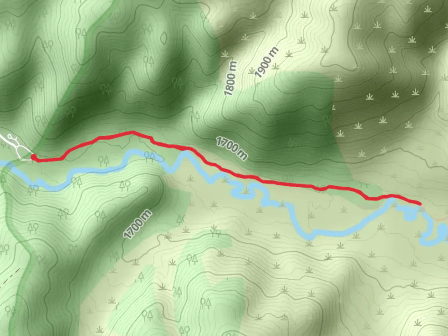 An image depicting the trail East Fork Bitterroot Trail - Short and its surrounding area.