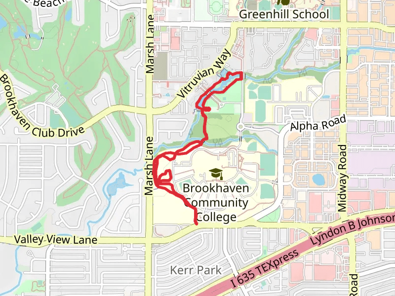 Farmer's Branch and Brookhaven Running Track