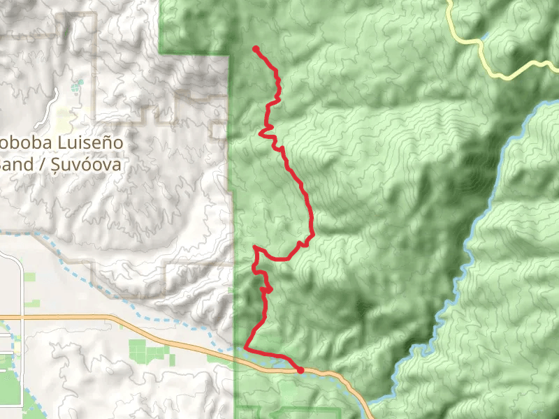 Bee Canyon and East Indian Creek Road