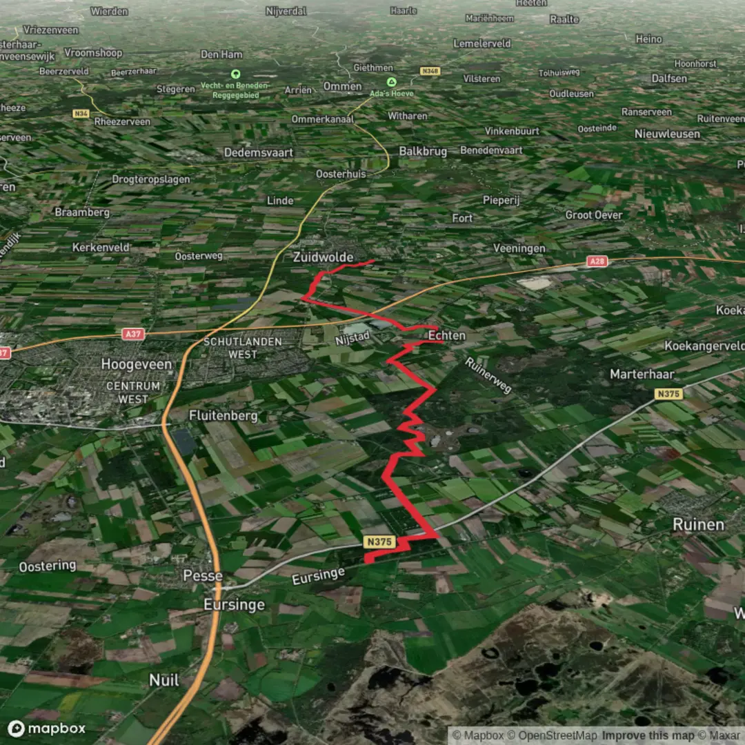 An image depicting the trail 1321-roots-natuurpad-etappe-11 and its surrounding area.