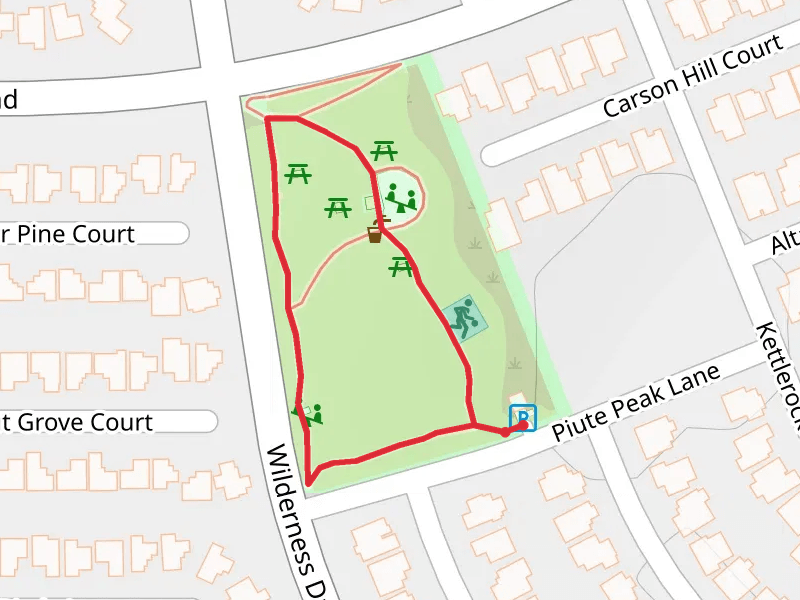 Wilderness Park Walking Paths Loop