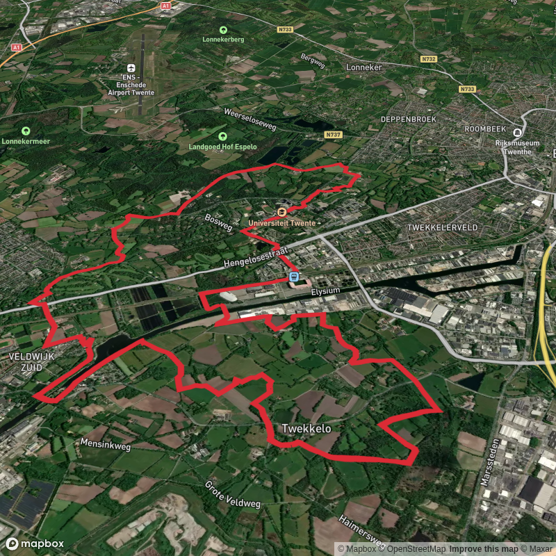 Twentekanaal and Kristalbad via Rondje Hengelo and Enschede