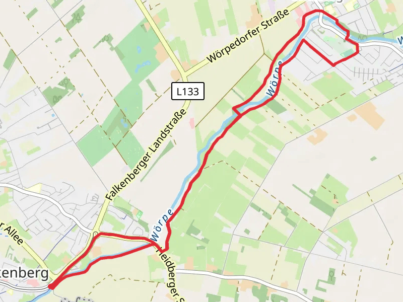 Lilienthal to Grasberg Loop via River Worpe