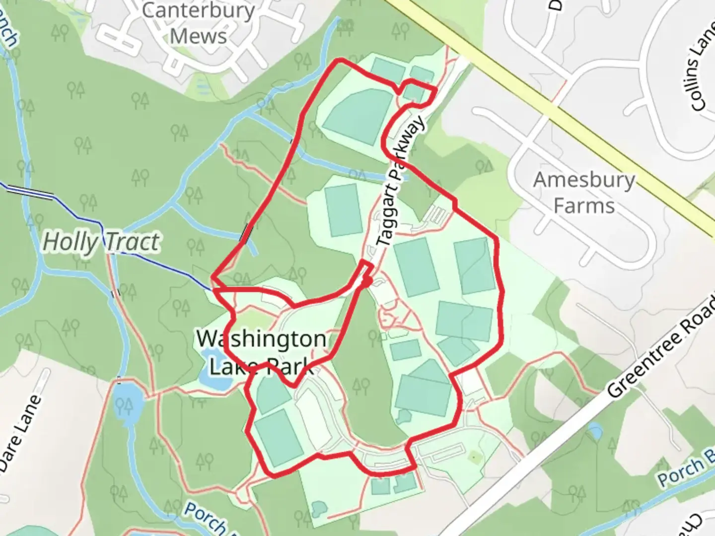 An image depicting the trail Washington Lake Park Loop and its surrounding area.
