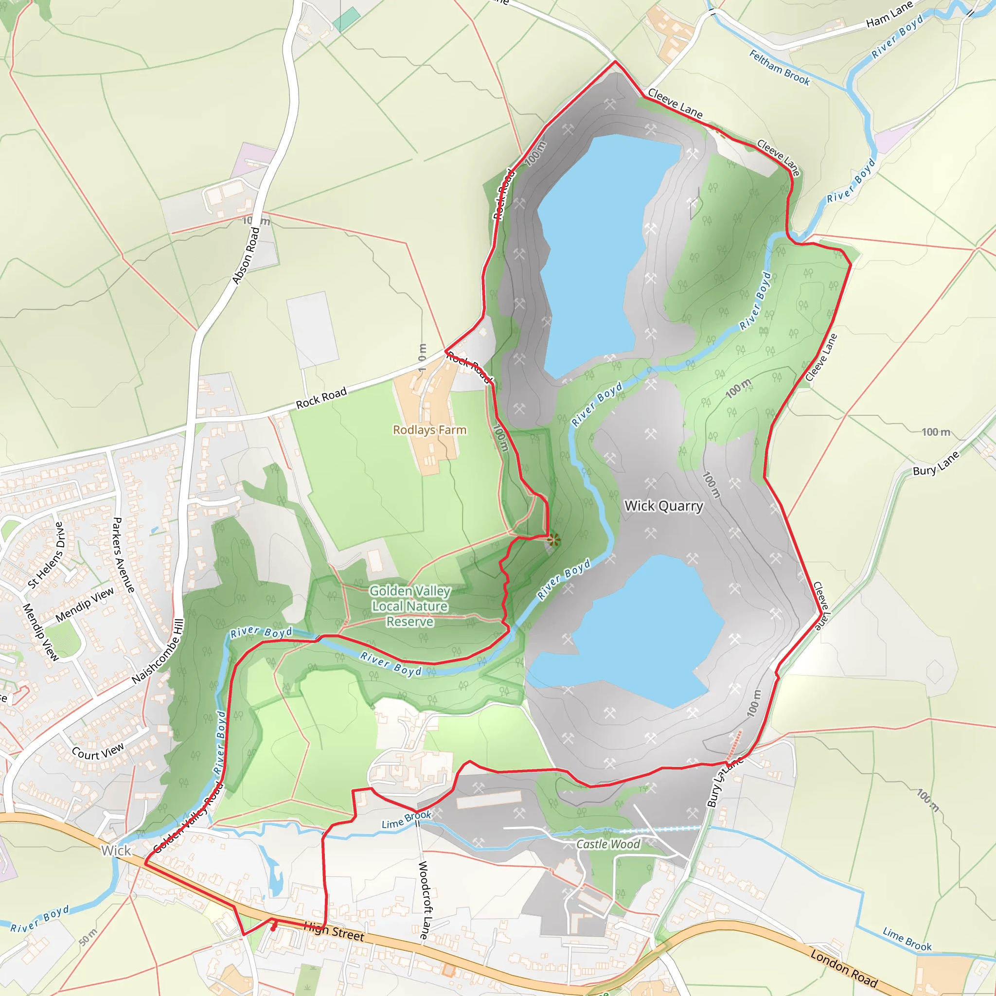 Ravens Rock and River Boyd mobile static map