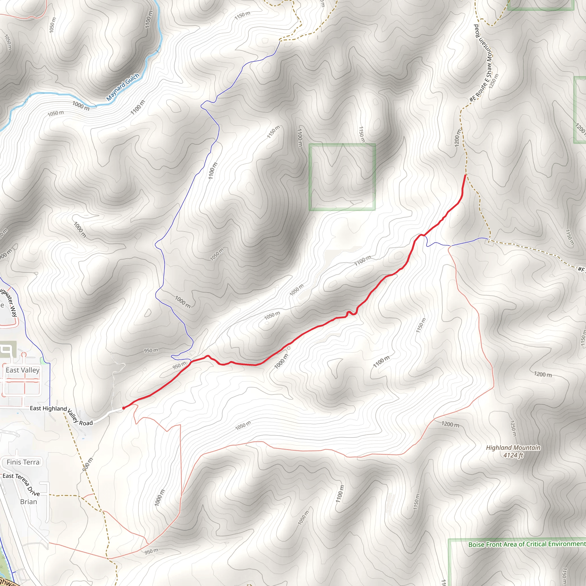 West Highland Valley mobile static map