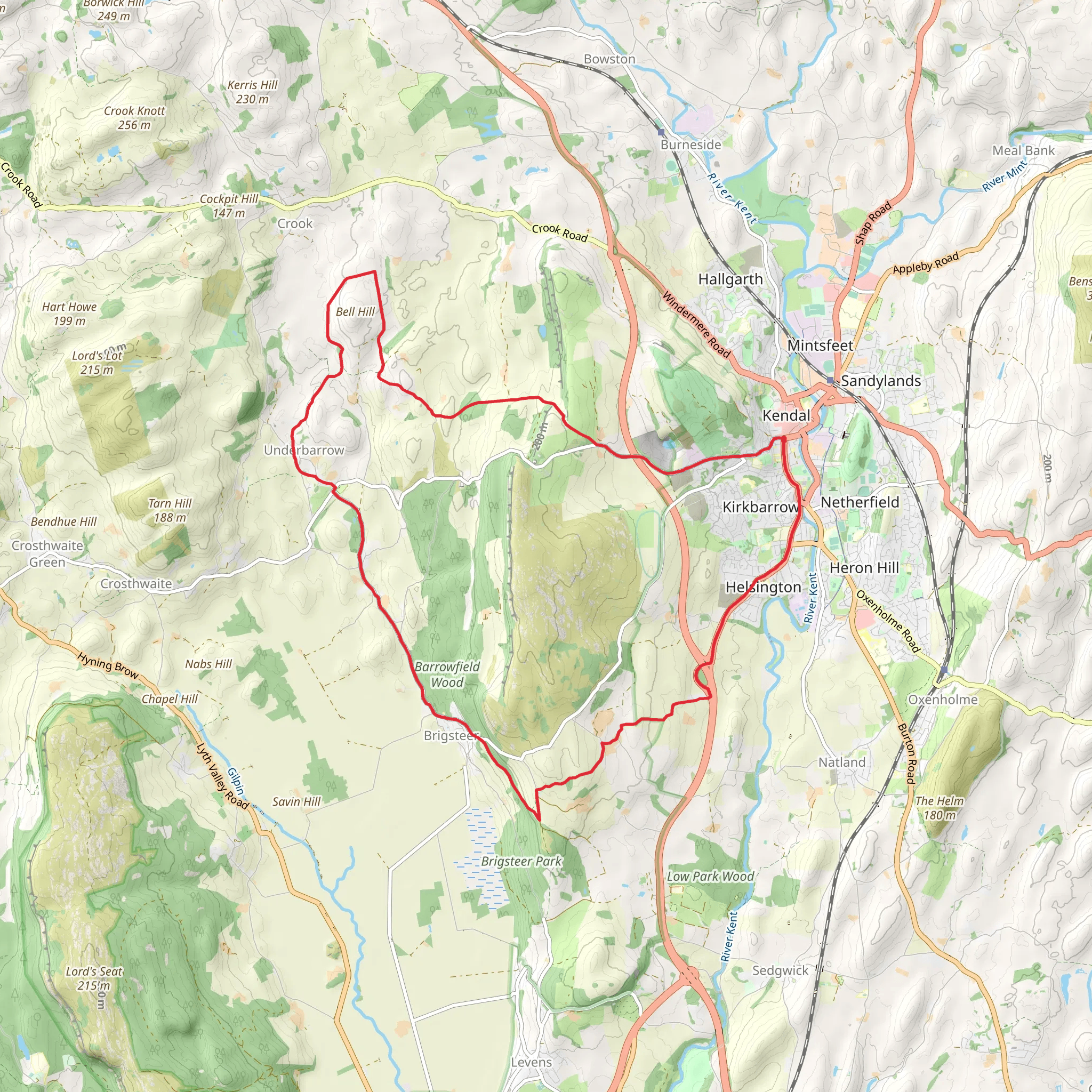 Kendal to Brigsteer Loop | Westmorland and Furness | England