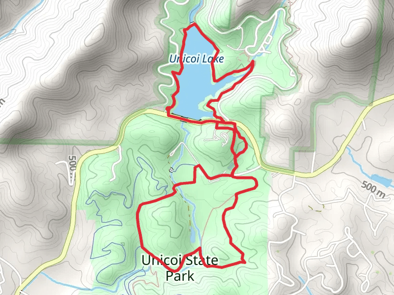 Unicoi Lake and Unicoi State Park Loop