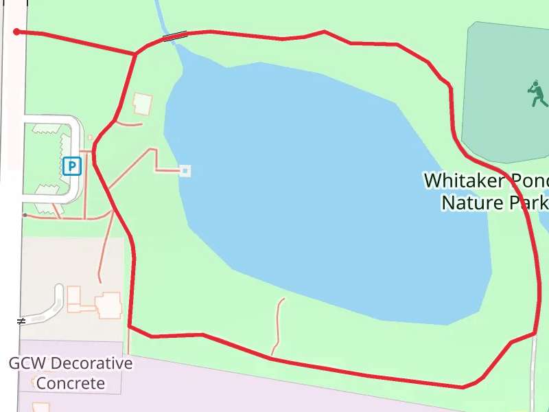 Whitaker Ponds Nature Park Loop