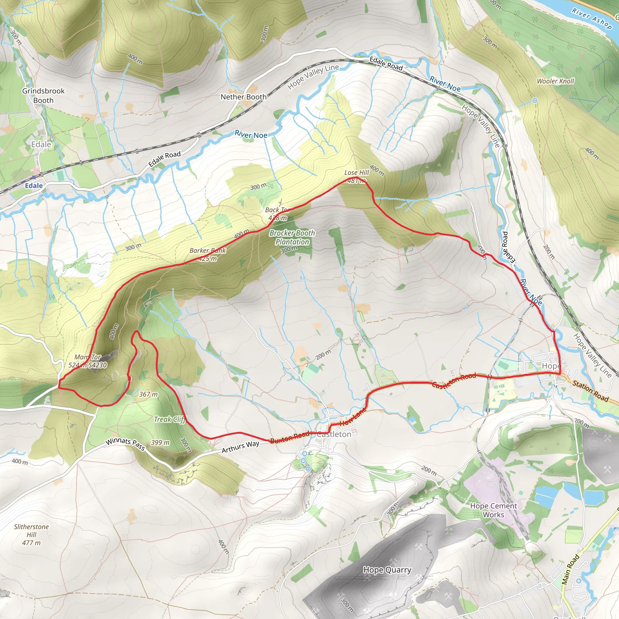 Mam Tor, Barker Bank and Lose Hill Loop | Derbyshire | England