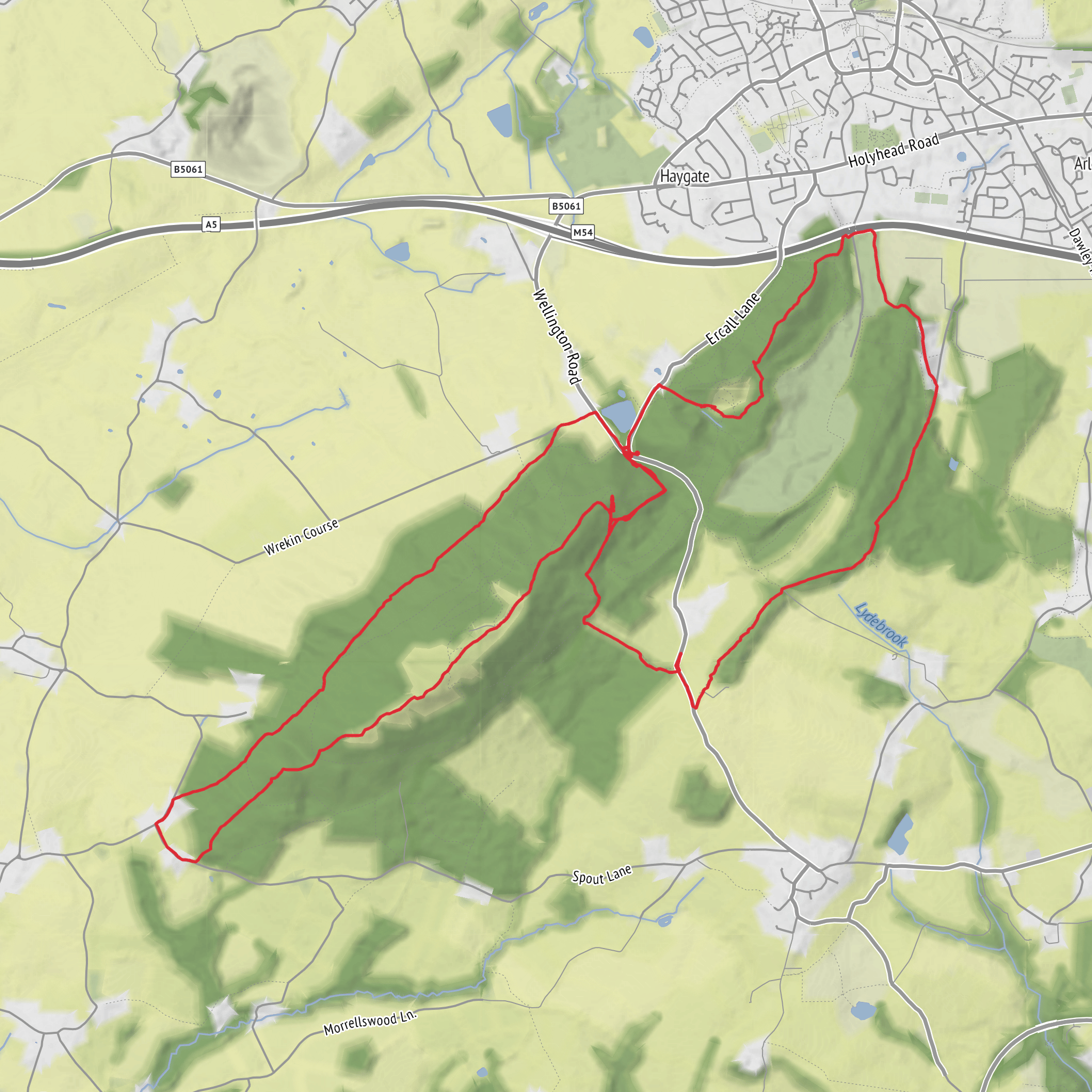 Wrekin & Ercall mobile static map