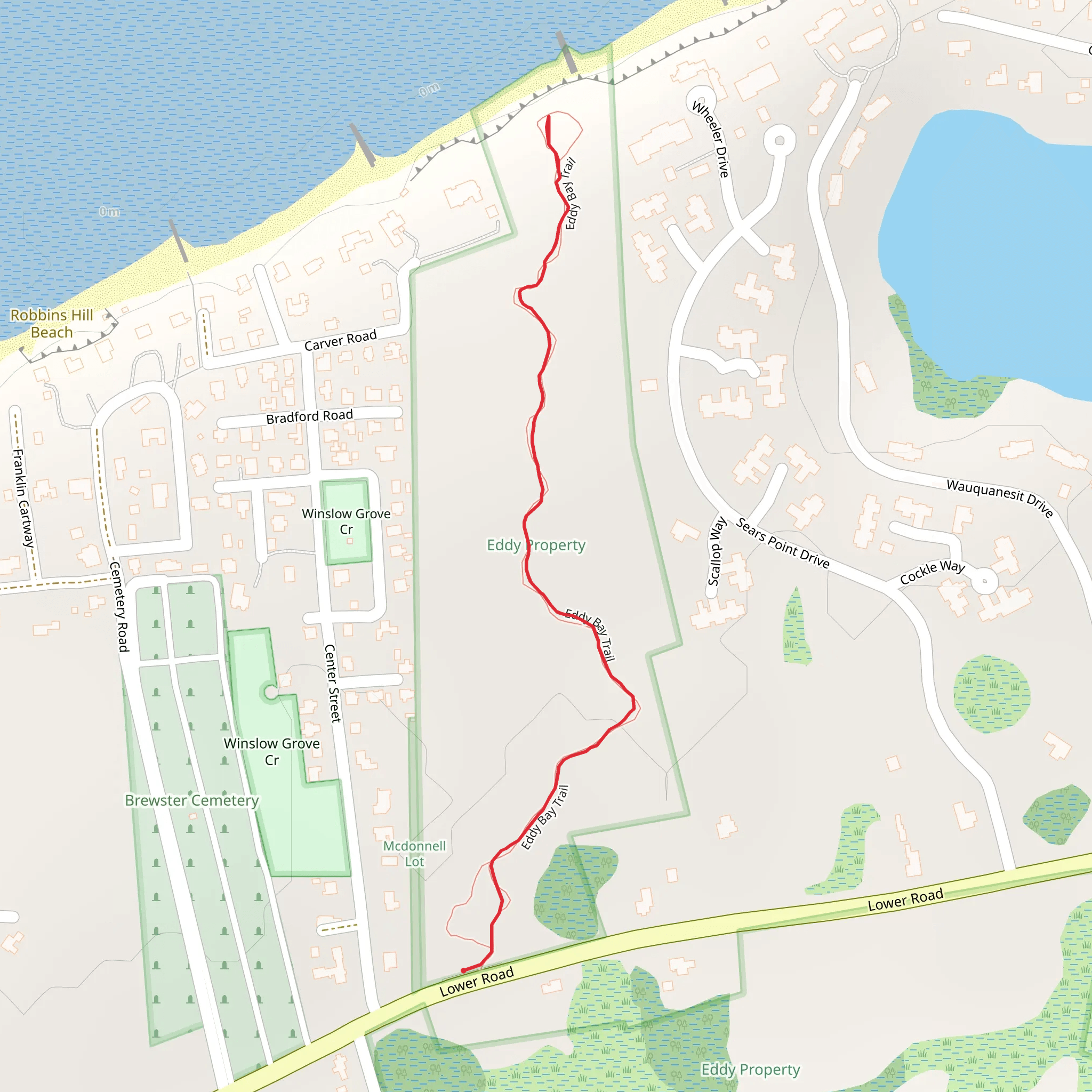 Lower Road Out and Back mobile static map