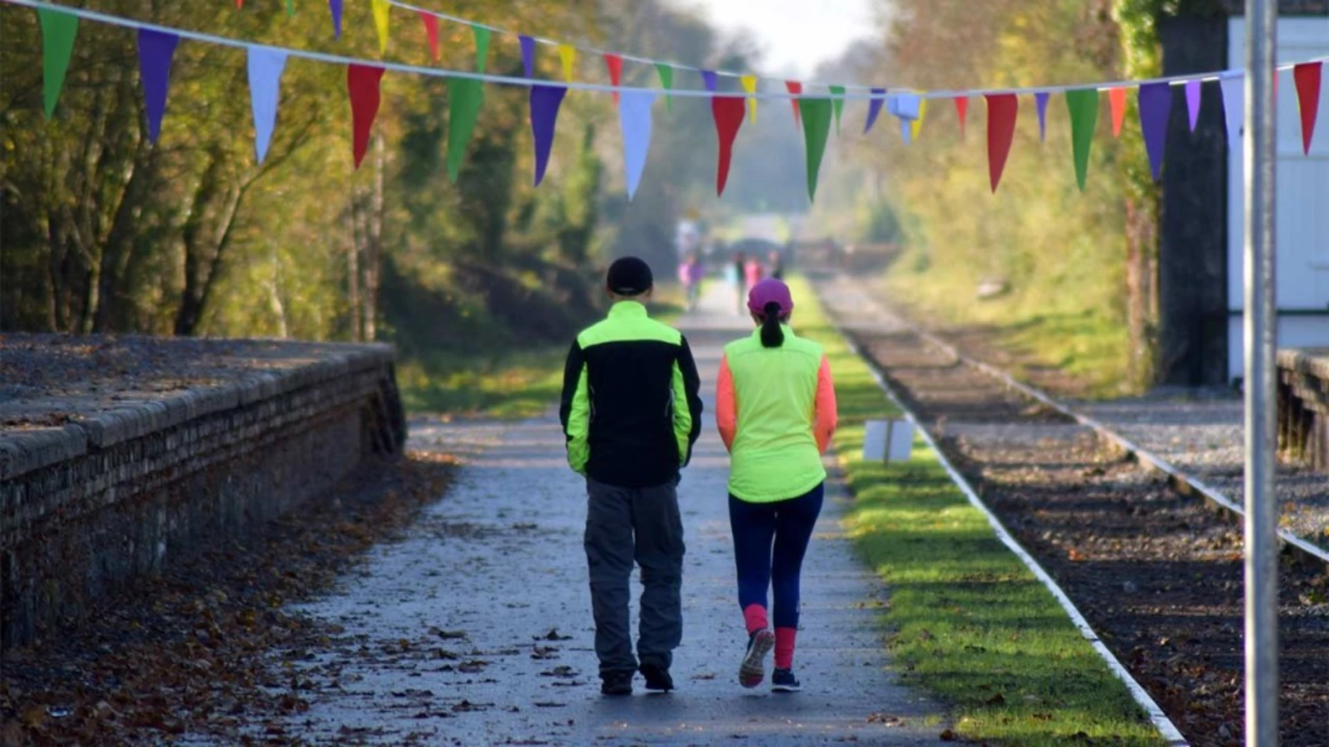 An image depicting the trail Mullingar - Athlone - Old Rail Trail Greenway and its surrounding area.