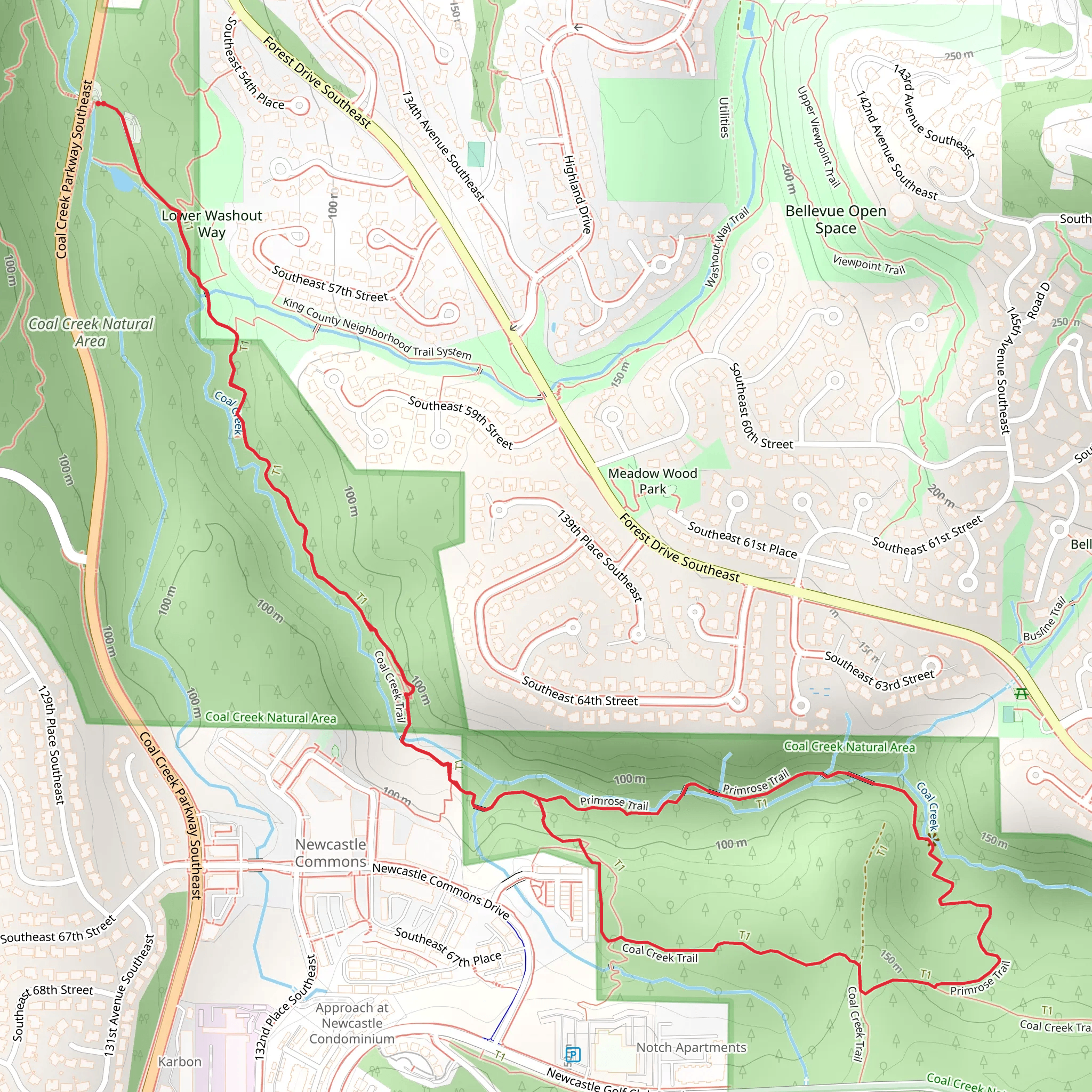 Primrose Trail and Coal Creek Loop Trail | King County | Washington