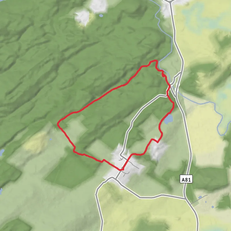 Hike from Stirling mobile static map