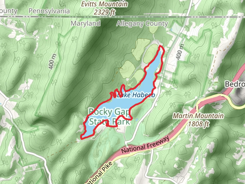 Lake Habeeb via Lakeside Loop Trail