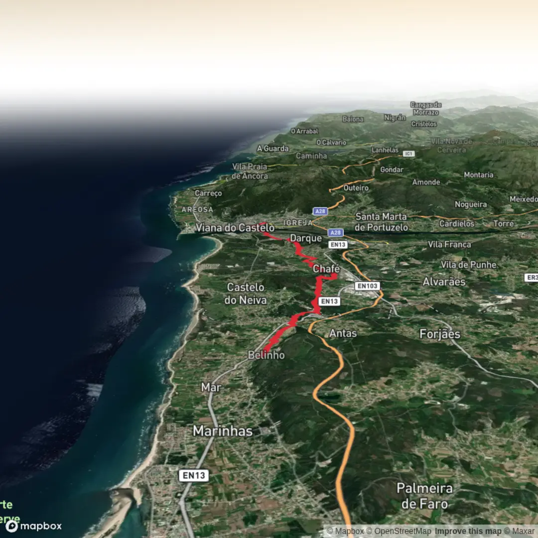 An image depicting the trail Portuguese 4 and its surrounding area.
