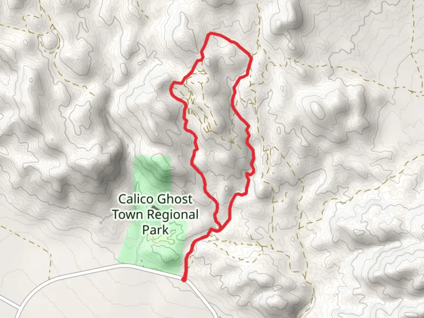 An image depicting the trail Doran Scenic Drive Loop and its surrounding area.