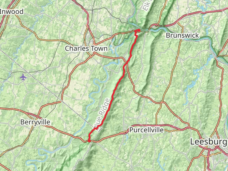 Raven Rocks, Neersville and Loudoun Heights via Appalachian Trail