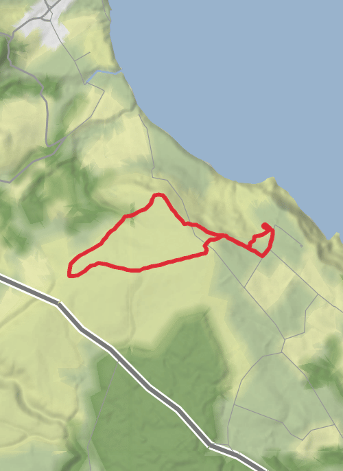Hike on Howdale Moor and Brow Moor Walk mobile static map